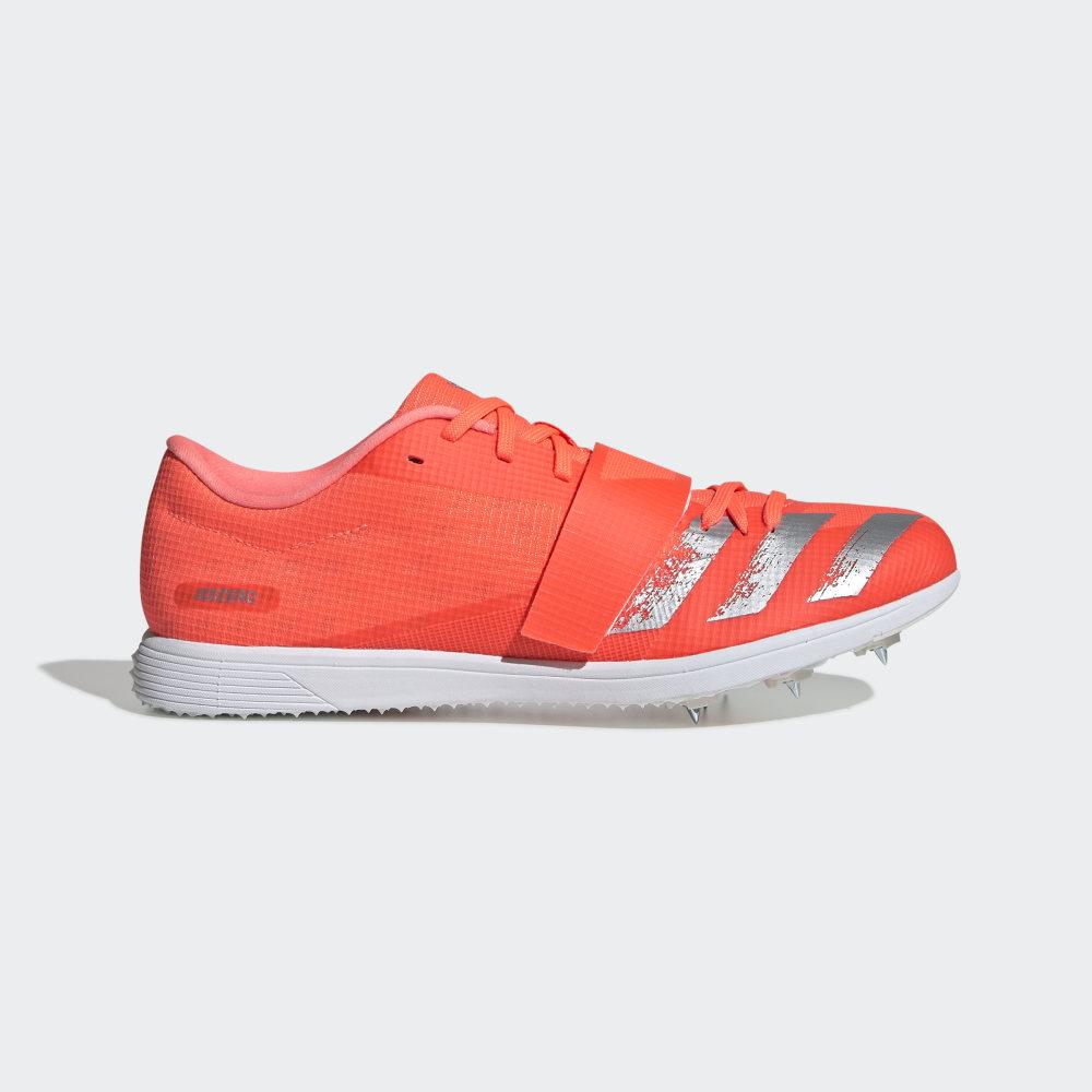 Adidasi Alergare Adidas adizero Triple Jump / Pole Vault Barbati Romania - Corai/Argintii Metal/Albi
